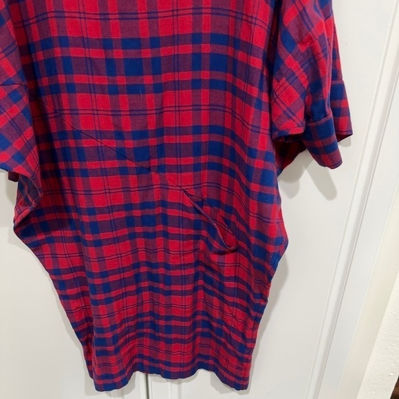 RACHEL COMEY Wades Plaid Mini Dress in ted blue size 2 - Picture 4 of 9